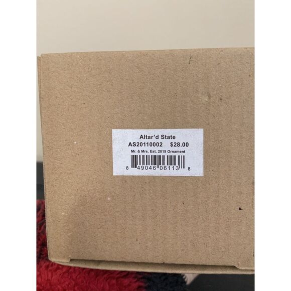 Altar'd State Christmas Ornament New Mr. And Mrs. Est 2019 - Picture 4 of 5